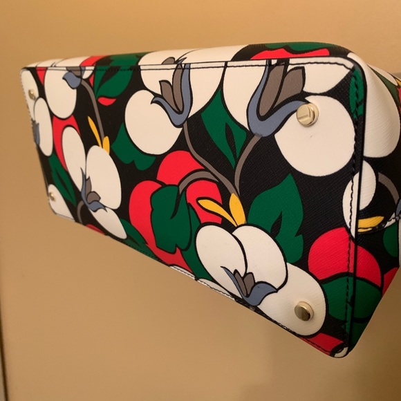 Authentic Kate Spade leather floral Satchel/Crosby - Picture 6 of 8